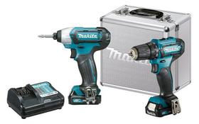 Kit Furadeira Parafusadeira Impacto 12v C/ Maleta CLX224SAX Makita