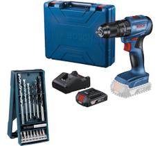 Kit Furadeira Parafusadeira Impacto Gsb 185 Li Bosch 15 Pcs