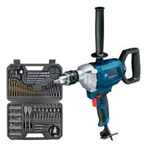 Kit Furadeira Sem Impacto Bosch Gbm 1600 Re 103 Peças 220v Azul 50/60hz