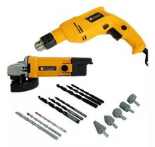 Kit Furadeira tipo Dewalt 1/2 800w + Esmerilhadeira 1000w Kit Furadeira tipo Dewalt 1/2 800w + Esmerilhadeira 1000w