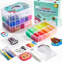Kit Fuse Beads INSCRAFT 33.000 unidades com 150 padrões para crianças