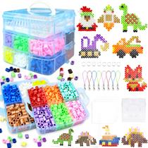 Kit Fuse Beads KIFHCMPR para crianças com caixa de armazenamento e acessórios