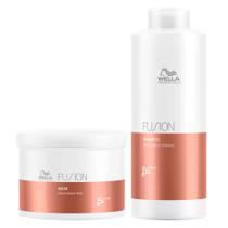 Kit Fusion Shampoo 1L e Máscara 500ml - Wella Professionals