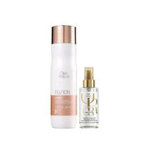 Kit Fusion Shampoo 250ml e Oil Reflections Light 100ml - Wella