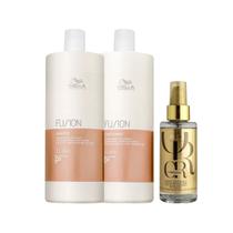 Kit Fusion Shampoo, Condicionador e Oil Reflections - Wella Kit Fusion Shampoo, Condicionador e Oil Reflections - Wella