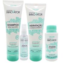Kit Fusion Shampoo + Mascara + Serum + Ativador Guanidina Innovator