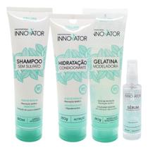 Kit Fusion Shampoo + Mascara + Serum + Gelatina Innovator