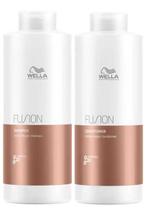 Kit fusion wella professionals shampoo 1l + condicionador 1l