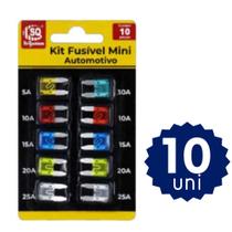 Kit Fusíveis Automotivos Mini 5A 10A 15A 20A 25A 30A Proteção Veicular Completo