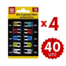 Kit Fusíveis Automotivos Mini 5A 10A 15A 20A 25A 30A Proteção Veicular Completo