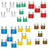 Kit Fusíveis Mini 12v Com 30 Unidades 7,5a á 30a Padrão Universal Automotivos Kit Fusíveis Mini 12v Com 30 Unidades 7,5a á 30a Padrão Universal Automotivos
