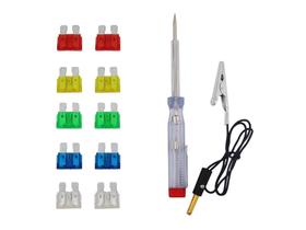 Kit Fusível Automotivo 10 a 30A Western 2963 - 12 Peças Kit Fusível Automotivo 10 a 30A Western 2963 - 12 Peças