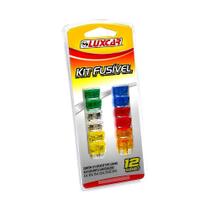 Kit Fusível Lâmina Luxcar 12 Peças Diversas Amperagens