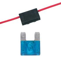 Kit Fusivel Maxi Max Lamina 60A Azul Porta Fusivel com Fio 4mm Reforçado