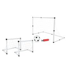 Kit Futebol 2 Traves 1 Bola Mais Bomba de Presente Oferta