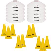 Kit Futebol Agilidade Kagiva 20 Cones Chapéu + Tartaruga