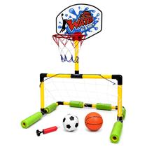 Kit Futebol De Piscina Brinquedo Gol E Cesta Aquáticos 2 Em 1 Com Bolas E Bomba De Ar Kit Futebol De Piscina Brinquedo Gol E Cesta Aquáticos 2 Em 1 Com Bolas E Bomba De Ar