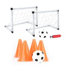 Kit Futebol Gol Trave Golzinho 2 Em 1 Bola Cones de Treino