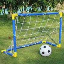 Kit Futebol Golzinho Mini Trave Rede, Bola E Bomba de encher brinquedo para menino e menina