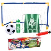 Kit Futebol Infantil C/ Trave De Gol Bola Mochila Saco Garrafa 450ml Ideal Pra Presentear Crianças Na Copa Do Mundo 2026