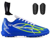 Kit Futebol Society com Chuteira + Meião + Caneleira Adulta Kit Futebol Society com Chuteira + Meião + Caneleira Adulta