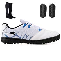 Kit Futebol Society com Chuteira + Meião + Caneleira Adulta Kit Futebol Society com Chuteira + Meião + Caneleira Adulta