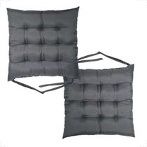 Kit Futton 2 Peças 40x40cm Diversas Cores Futon Decoração Para Banquetas Cadeiras Pallets Decoração Sofás