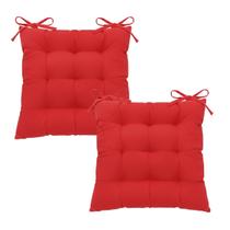 Kit Futton 2 unidades 40x40cm Macio C/Diversas Cores Futon Para Cadeiras Banquetas Sofás