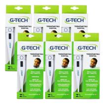 Kit G-Tech Termômetro Digital TH1027 Branco Com 6 Unidades Kit G-Tech Termômetro Digital TH1027 Branco Com 6 Unidades