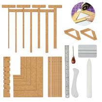 Kit Gabarito Encadernação Wire-O Fio Cabelo Agulhão Espatula Kit Gabarito Encadernação Wire-O Fio Cabelo Agulhão Espatula