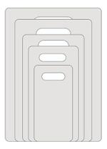 Kit Gabarito Molde P/ Dobrar Camiseta e Roupas 5 Pçs Preto 123Organizei