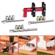 Kit Gabarito Para Furar Cavilhas 6 A 10Mm Escala 100Mm Zinni