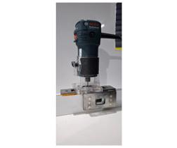 Kit Gabarito para Usinagem de Fechadura Udinesi 815A para Porta de Correr de Esquadria, Usinagem com Tupia Kit Gabarito para Usinagem de Fechadura Udinesi 815A para Porta de Correr de Esquadria, Usinagem com Tupia