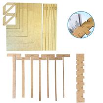 Kit Gabarito Regua Fio Cabelo Esquadros T Cartonagem Wire O Kit Gabarito Regua Fio Cabelo Esquadros T Cartonagem Wire O