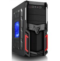 KIT GABINETE ATX 01130 + FONTE 600W + CABO DE FORÇA + COOLER AZUL 120mm - Xway