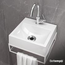 Kit Gabinete Banheiro Pequeno Suspenso 32x30 Com Cuba Pia de Apoio Beltempo Kit Gabinete Banheiro Pequeno Suspenso 32x30 Com Cuba Pia de Apoio Beltempo