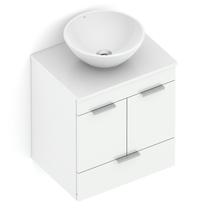 Kit Gabinete Basic com 2 Portas 50x38 com Cuba de Apoio R1 Kit Gabinete Basic com 2 Portas 50x38 com Cuba de Apoio R1