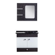 Kit Gabinete com Espelho Pamplona Cromo Corso 64x32x57