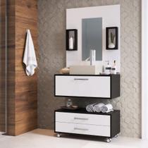 Kit Gabinete de Banheiro Balcão Class 900 - 80cm - C/ Cuba Kit Gabinete de Banheiro Balcão Class 900 - 80cm - C/ Cuba