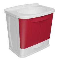 Kit Gabinete E Pia Em Pvc Para Banheiro Gabfit Bordô Astra Kit Gabinete E Pia Em Pvc Para Banheiro Gabfit Bordô Astra