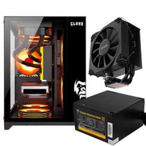 Kit Gabinete Gamer Grodd Vidro Temperado Suporta Water Cooler e Até 5 Ventoinhas + Fonte Quantum 650W ATX + Cooler P/ Processador Tdp 180W Kit Gabinete Gamer Grodd Vidro Temperado Suporta Water Cooler e Até 5 Ventoinhas + Fonte Quantum 650W ATX + Cooler P/ Processador Tdp 180W