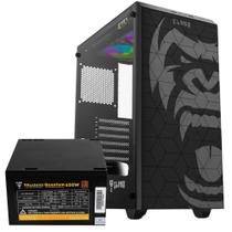 Kit Gabinete Gamer Megalon Mid Tower Suporta Até 5 Ventoinhas e Water Cooler Vidro Temperado + Fonte Silenciosa Quantum 650W ATX Bivolt Kit Gabinete Gamer Megalon Mid Tower Suporta Até 5 Ventoinhas e Water Cooler Vidro Temperado + Fonte Silenciosa Quantum 650W ATX Bivolt