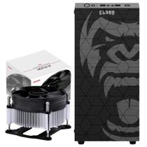 Kit Gabinete Gamer Zilla Clanm Com Vidro Temperado Suporta Water Cooler + Cooler Para Processador Nótus St Para Intel Tdp 65W Pcyes Kit Gabinete Gamer Zilla Clanm Com Vidro Temperado Suporta Water Cooler + Cooler Para Processador Nótus St Para Intel Tdp 65W Pcyes