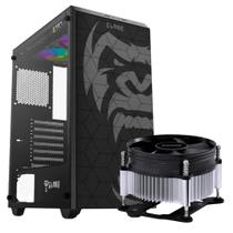 Kit Gabinete Gamer Zilla Mid Tower Suporta Até 6 Fans e Water Cooler + Cooler de Processador Intel Nótus St Pcyes Tdp 65W Kit Gabinete Gamer Zilla Mid Tower Suporta Até 6 Fans e Water Cooler + Cooler de Processador Intel Nótus St Pcyes Tdp 65W