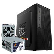 Kit Gabinete Office Para Escritório/Gamer + Fonte Monocron Grey 200W ATX Operação Silenciosa Com 5 Conectores Tipo Não Modular Bivolt 110 220 Kit Gabinete Office Para Escritório/Gamer + Fonte Monocron Grey 200W ATX Operação Silenciosa Com 5 Conectores Tipo Não Modular Bivolt 110 220