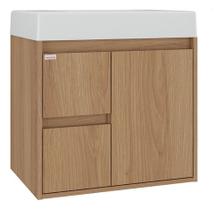 Kit Gabinete Para Banheiro Com Cuba Marbella 64x78x42 Cm Kit Gabinete Para Banheiro Com Cuba Marbella 64x78x42 Cm