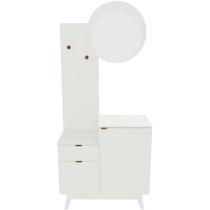 Kit Gabinete para Banheiro com Espelho Sofia Branco Kit Gabinete para Banheiro com Espelho Sofia Branco
