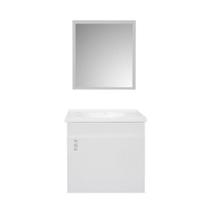 Kit Gabinete Para Banheiro Espelho Roma 42X33X37Cm Branco - Sicmol