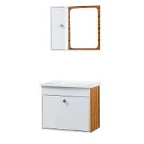 Kit Gabinete São Paulo Para Banheiro Com Espelho e Lavatório