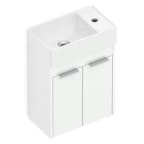 Kit Gabinete Saveiro 2 Portas 40X22 com Lavatório Integrado Celite Kit Gabinete Saveiro 2 Portas 40X22 com Lavatório Integrado Celite